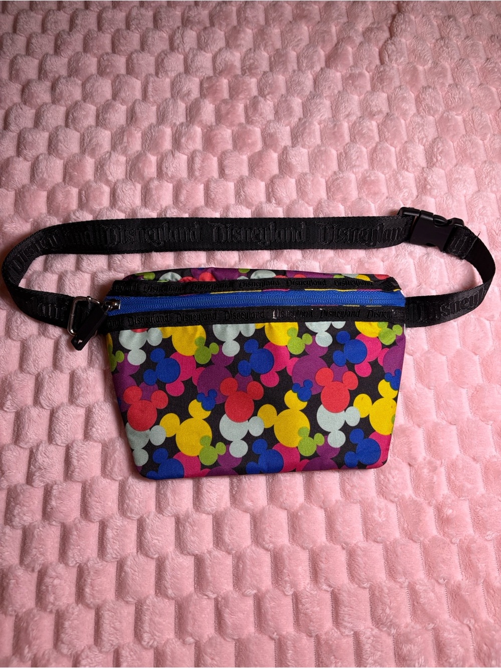 Disneyland Multicolor Mickey Mouse Print Fanny Pack | Disney Parks